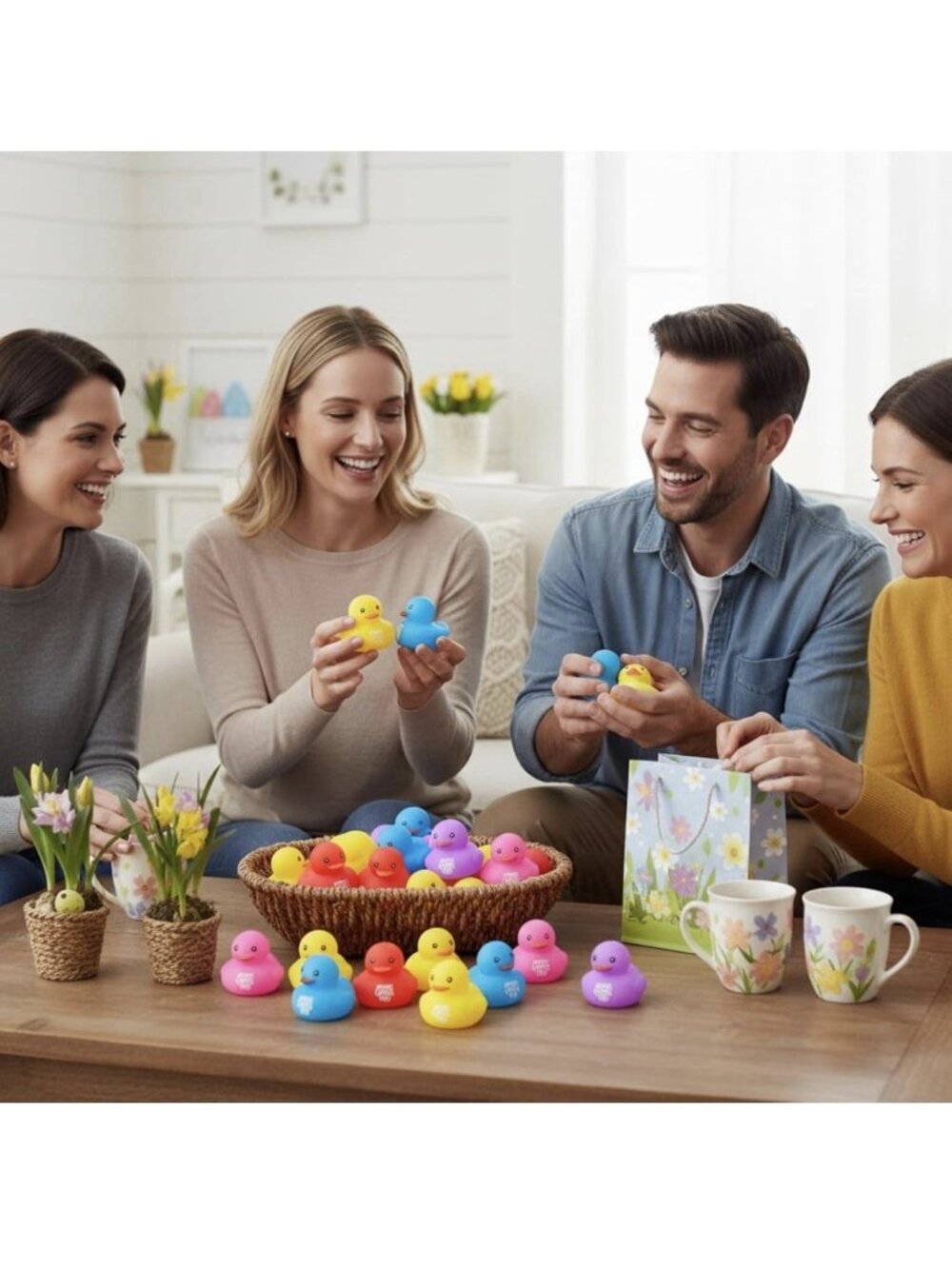 Deekin 50 Pcs Jesus Loves You Rubber Ducks Party Favors Gifts - Picture 4 of 4